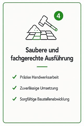 Projektablauf, 4. Saubere und fachgerechte Ausführung
